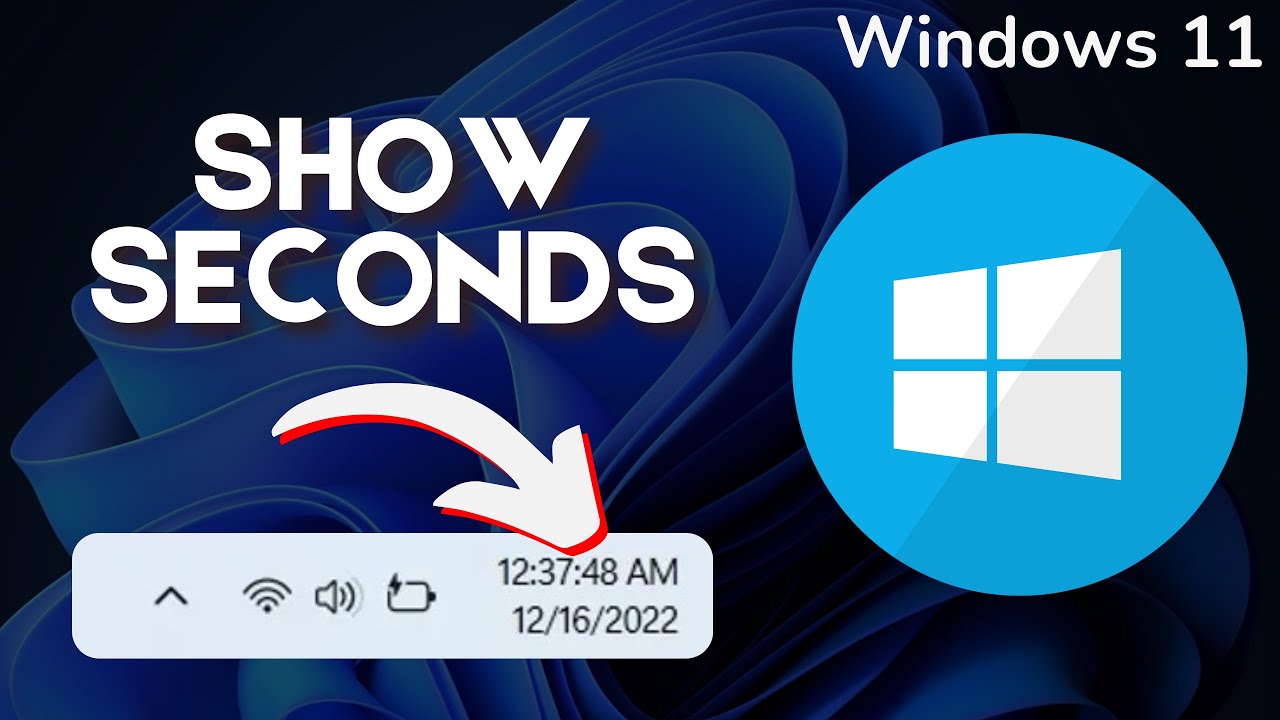 How to Show Seconds in Taskbar Clock on Windows 11
