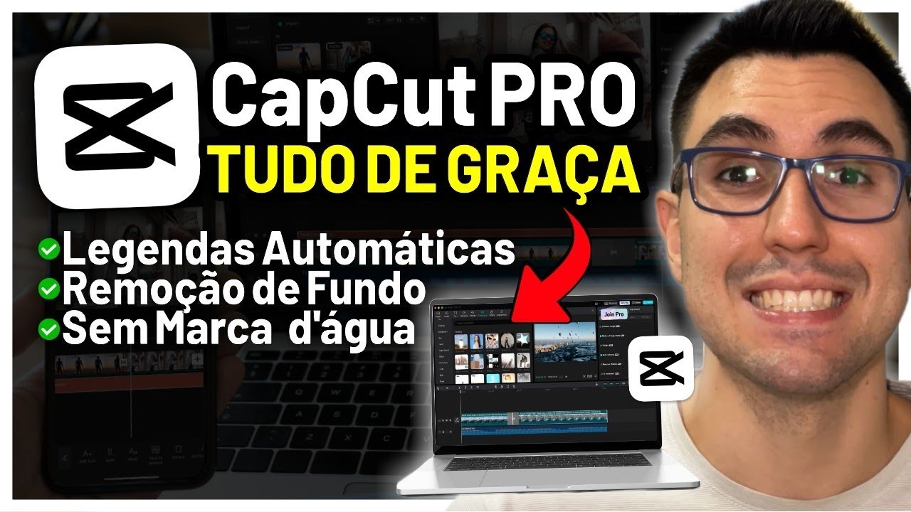 NÃO PAGUE pelo CAPCUT PRO! Faça Isso e Use Tudo de Graça! Legenda Automática, Sem Marca d’água