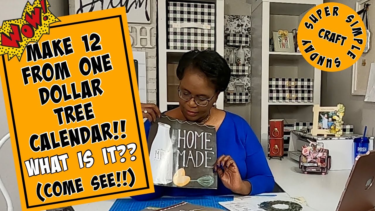 !!WAIT!! Don’t Throw Out Those Old Calendars/DOLLAR TREE CALENDAR CRAFT!