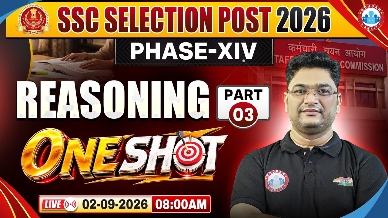 SSC Selection Post 2026 | SSC Reasoning Marathon | Reasoning One Shot | Reasoning  By Shobhit Sir