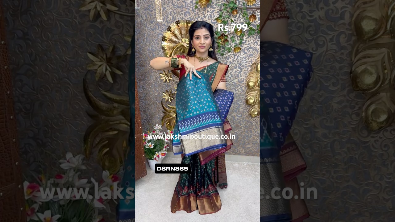 ✨CODE : DSBM864 , Rs.799✨Premium Dola silk @ Rs.799✨Website &ldquo;www.lakshmiboutique.co.in &ldquo;