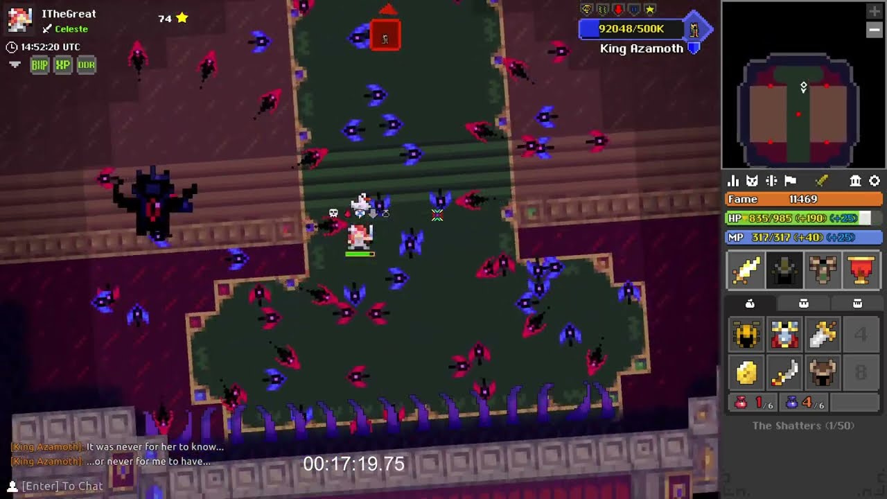 RotMG Hardmode Shatters Solo Speedrun 18:29