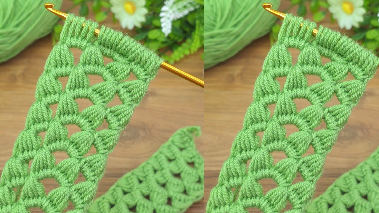 wonderful 💚🤍 Pretty colorful cord, bag handle model 💚🤍💚 #crochetcord #crochetbaghandle 