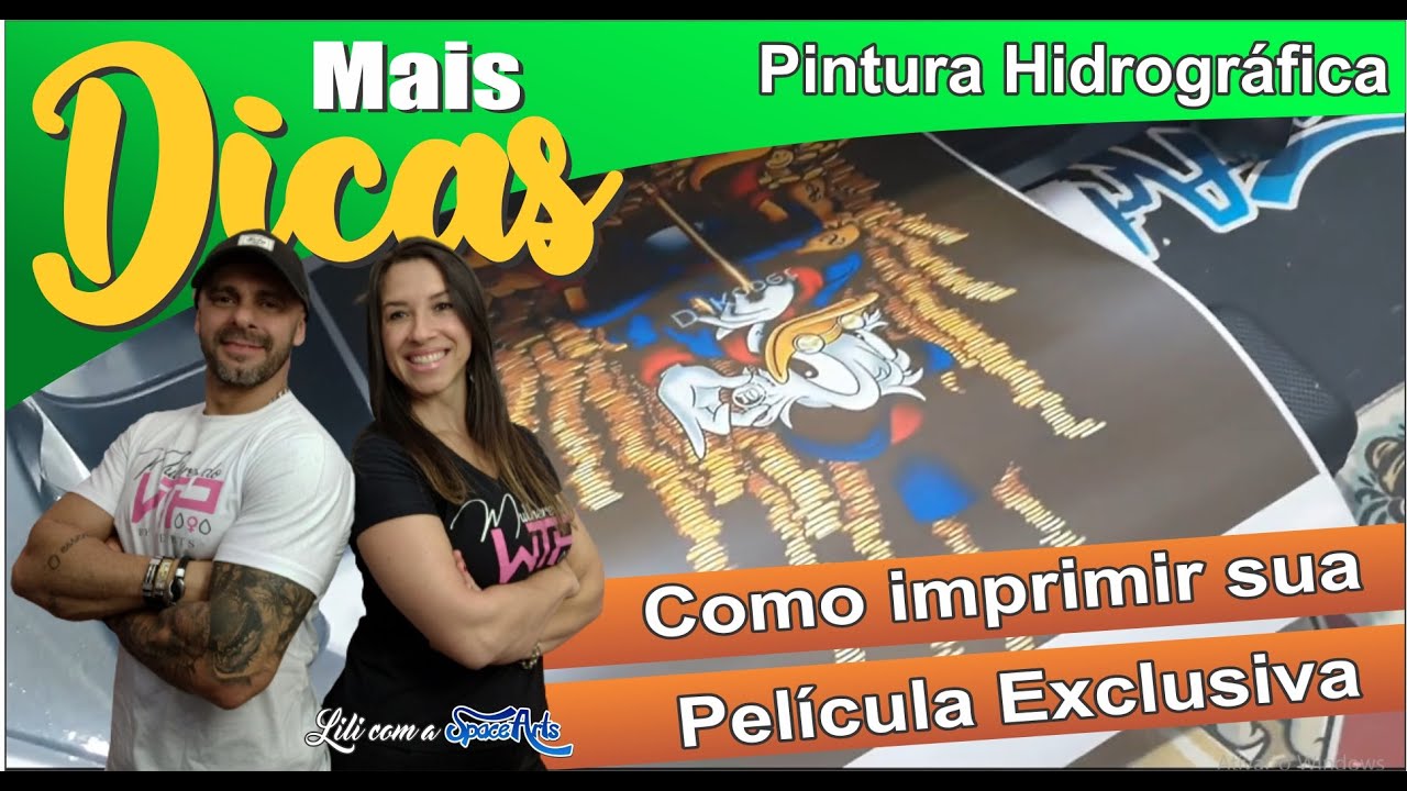 Como imprimir sua película exclusiva para pintura hidrográfica.