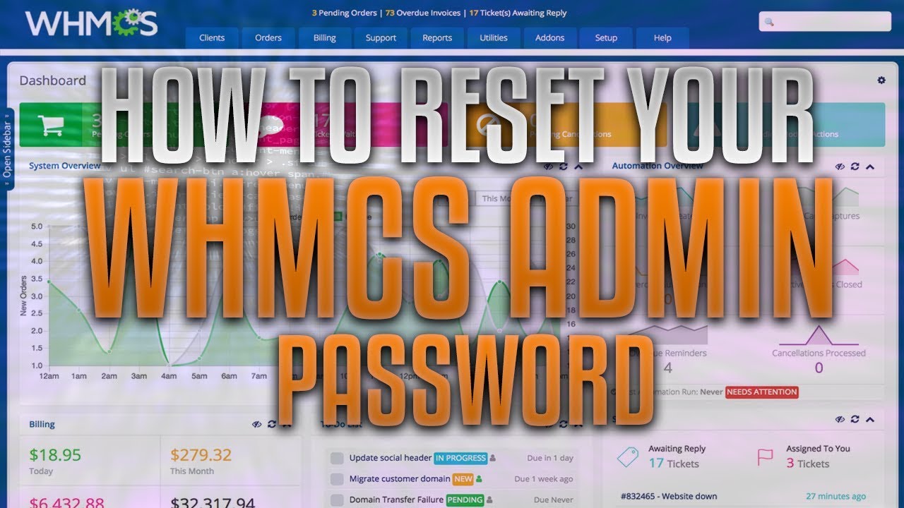 How To Reset Your WHMCS Admin Password