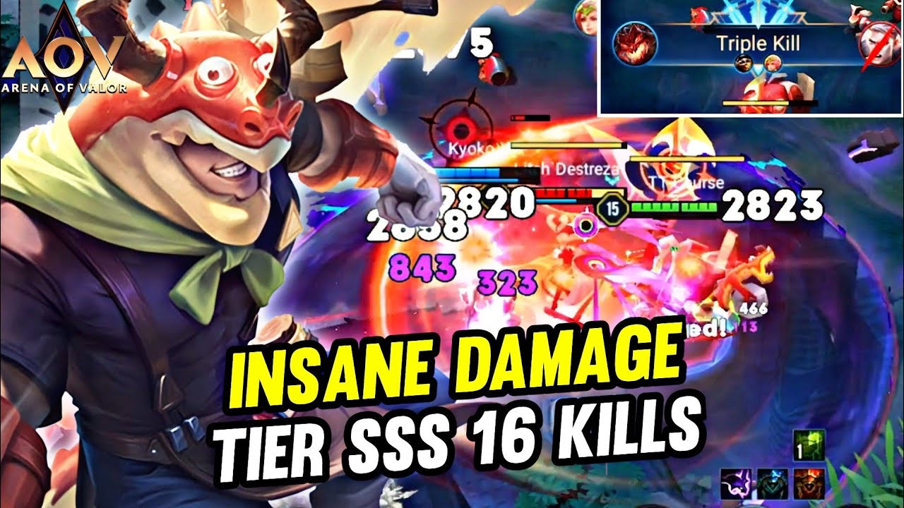 Maloch Pro Gameplay | 16 kills Incredible damage - Arena of valor