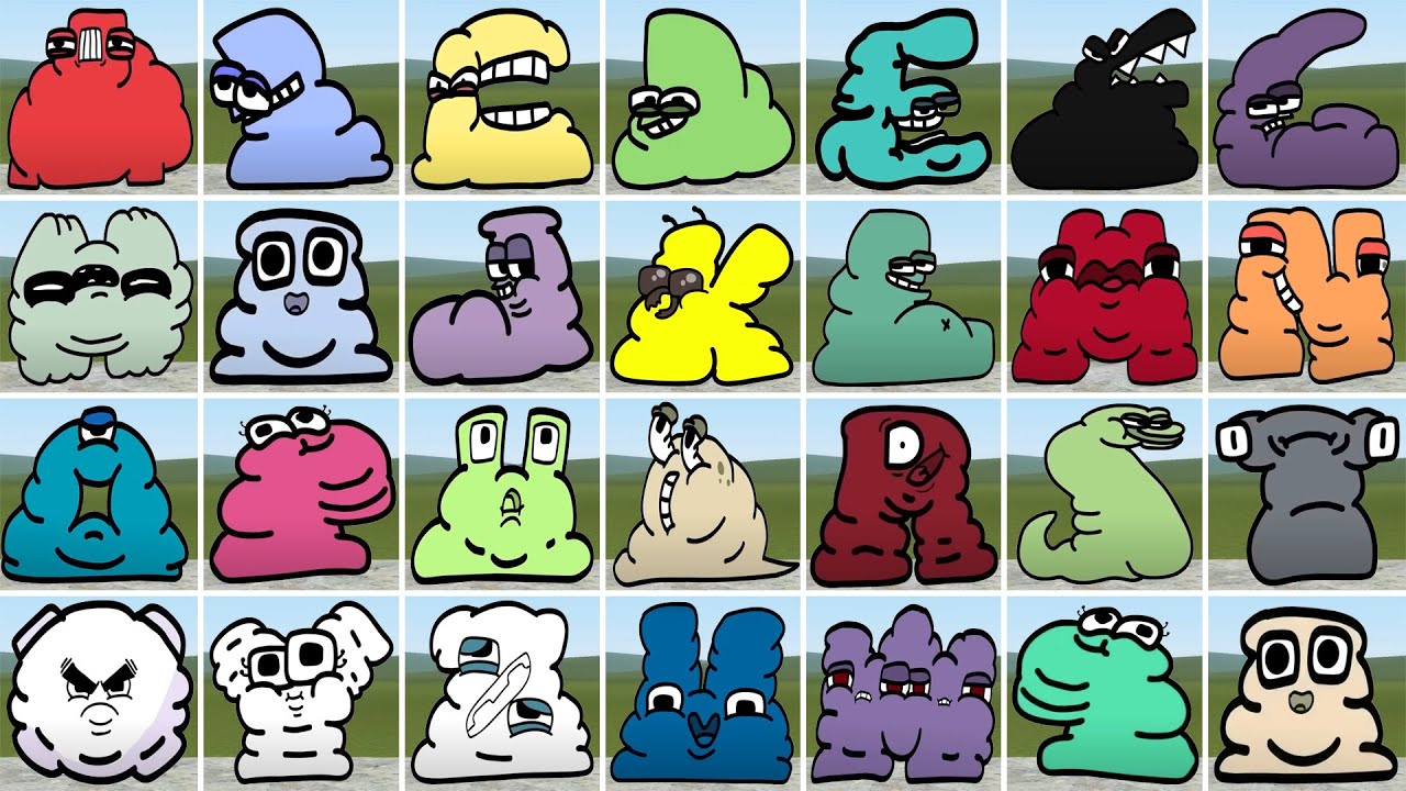 DESTROY ALL FAT 3D ALPHABET LORE FAMILY in Garry's Mod!