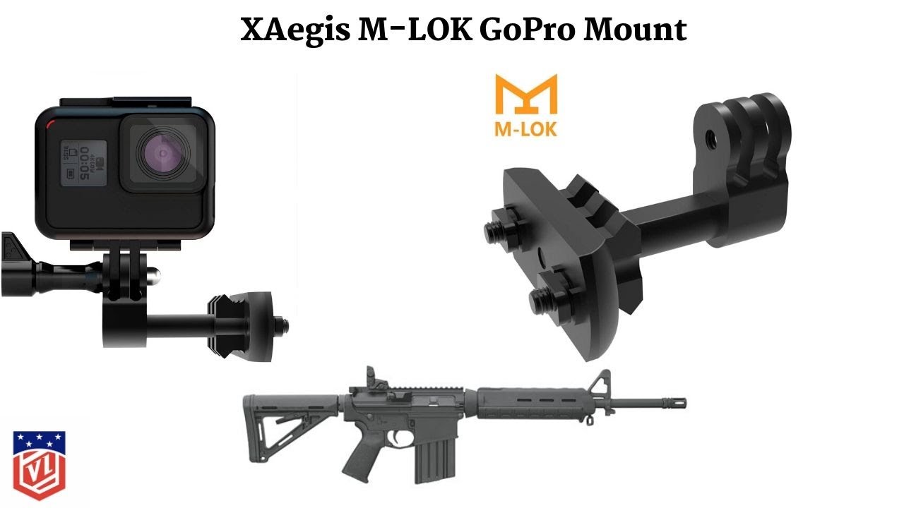 Best GoPro MLOK Gun Rail Mount! Only $24.99 - XAegis MLOK GoPro Mount 2-in-1 Rail Mount