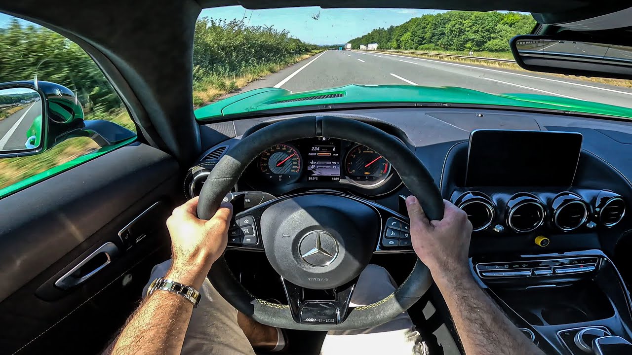 585-сильный Mercedes-AMG GTR POV: ЕЗДА ПО АВТОБАНУ!