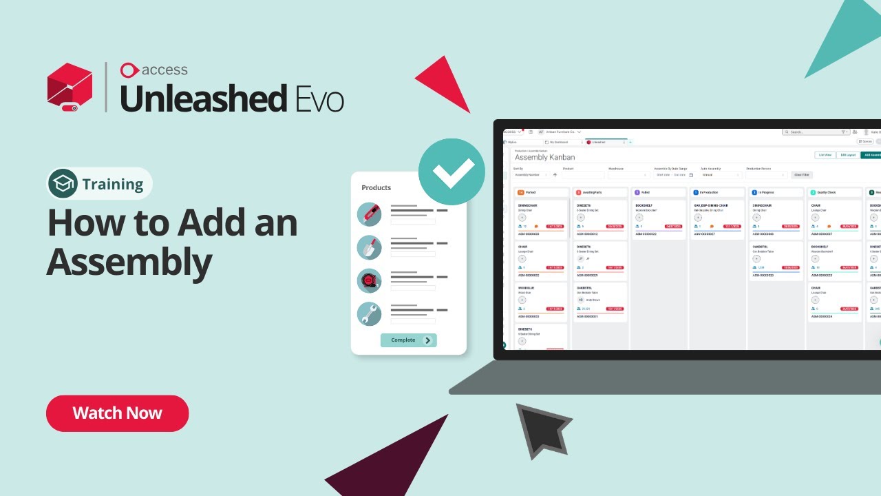 How to Add an Assembly in Unleashed  | Unleashed Inventory Management Training Academy