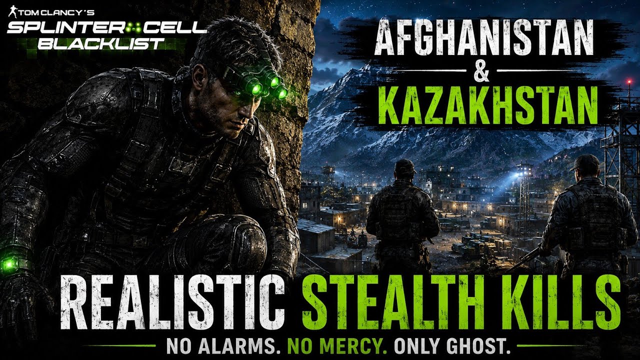 Splinter Cell Blacklist Afghanistan and Kazakhstan Stealth Kill Gameplay-Realistic