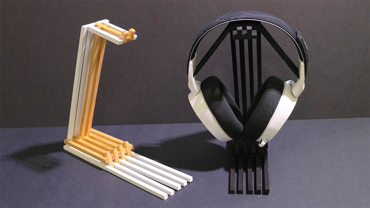 How to Make a Headphone Stand DIY Easy - Wood Working