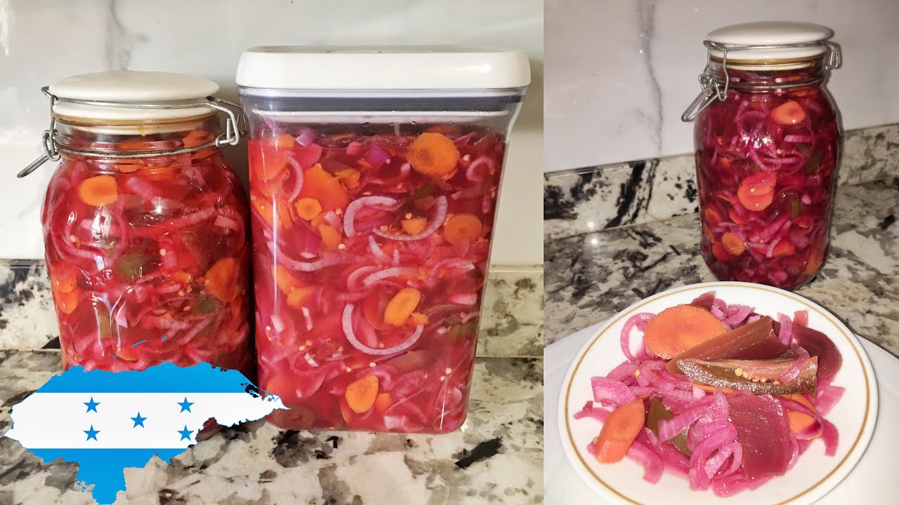 Cómo hacer encurtido Hondureño muy fácil de hacer.