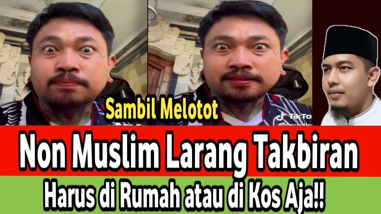 Viral!!! Non Muslim melotot Larang Takbiran, dirumah dan di kos-kosan saja!!