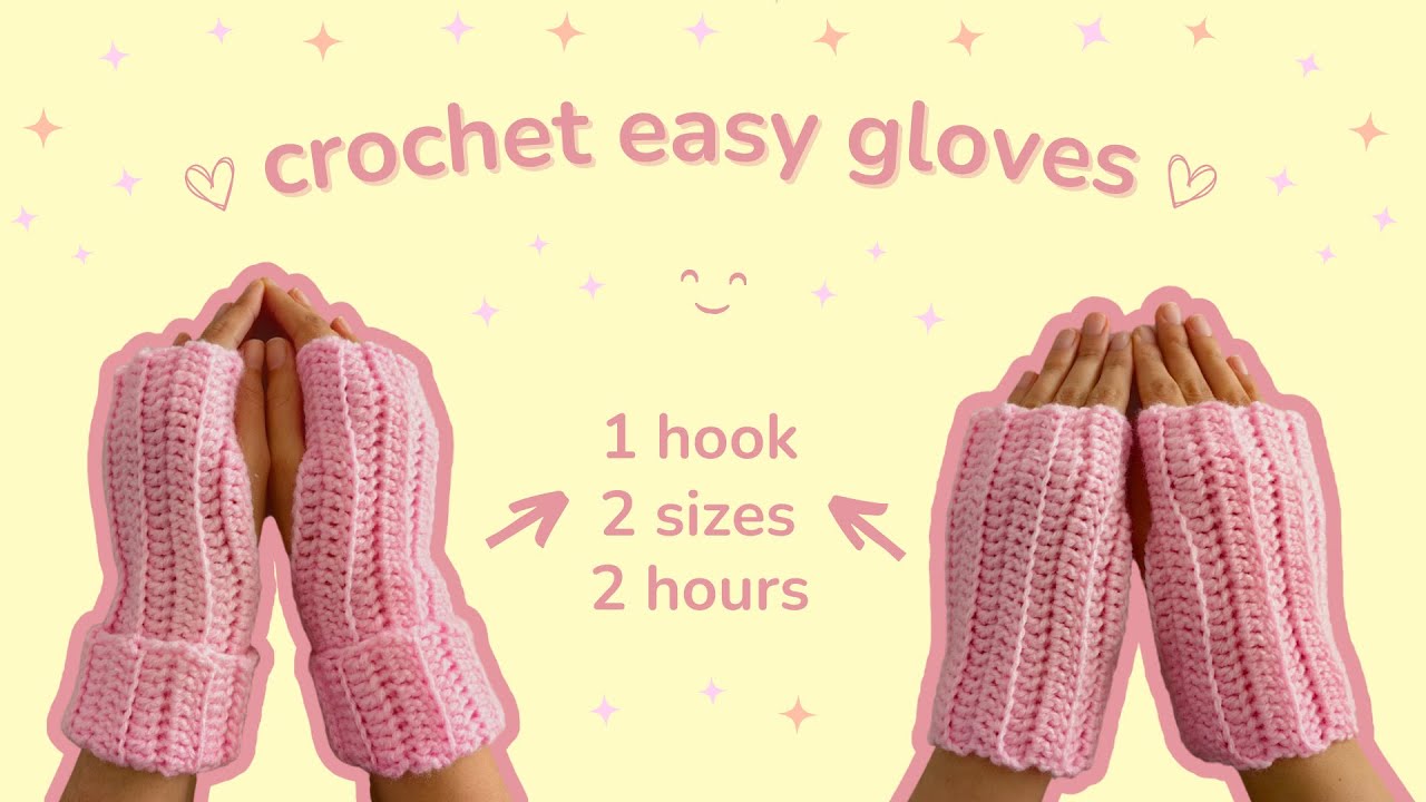 Easy Ribbed Gloves in Less Than 2 Hours! | Step by step tutorial for complete beginners