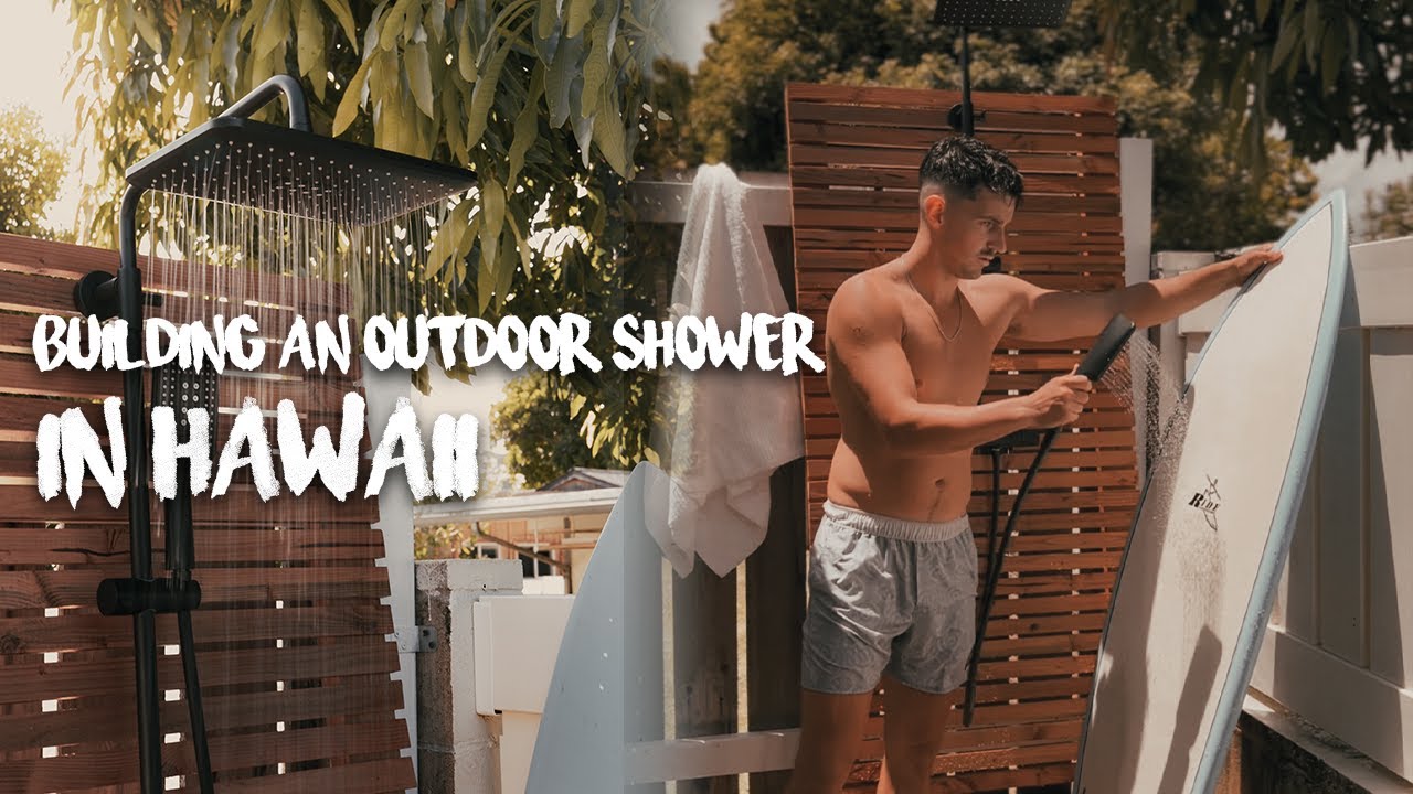 How to Build an Outdoor Shower in Hawaii for under $100