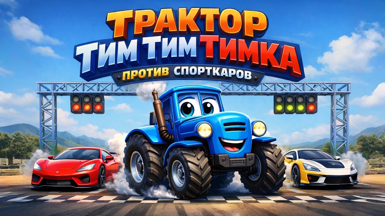 ТРАКТОР ТИМ ТИМ ТИМКА ПРОТИВ СПОРТКАРОВ