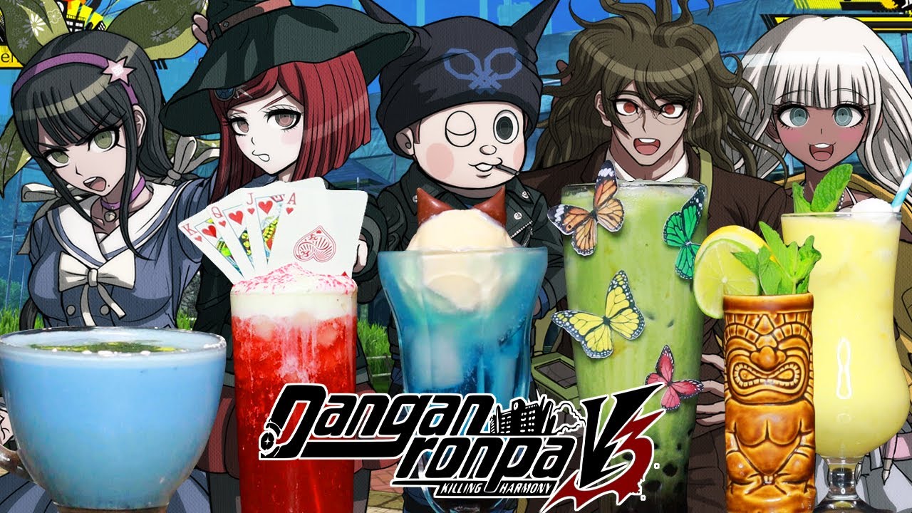 Danganronpa V3 Напитки, вдохновленные кафе! Часть 2💚🦋🤎🍹💛🌴🪄❤️ | АмиЁсико