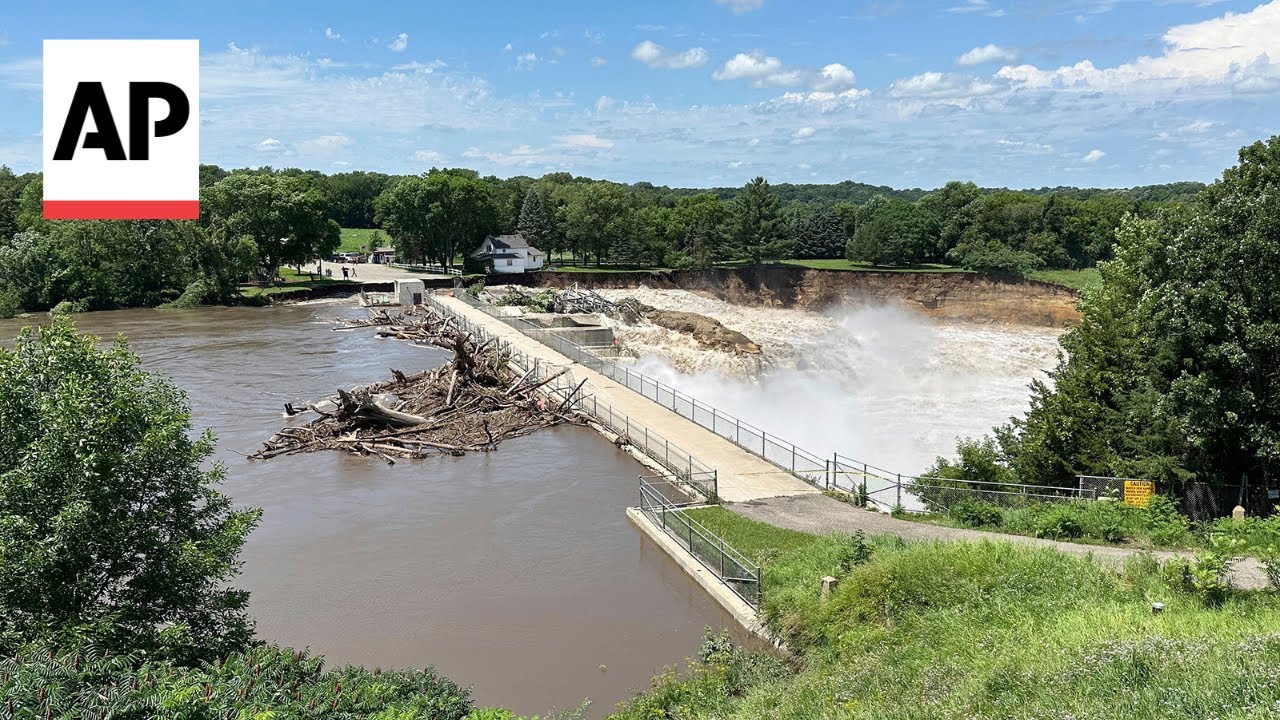 WATCH: Flooding causes partial failure of Minnesota dam