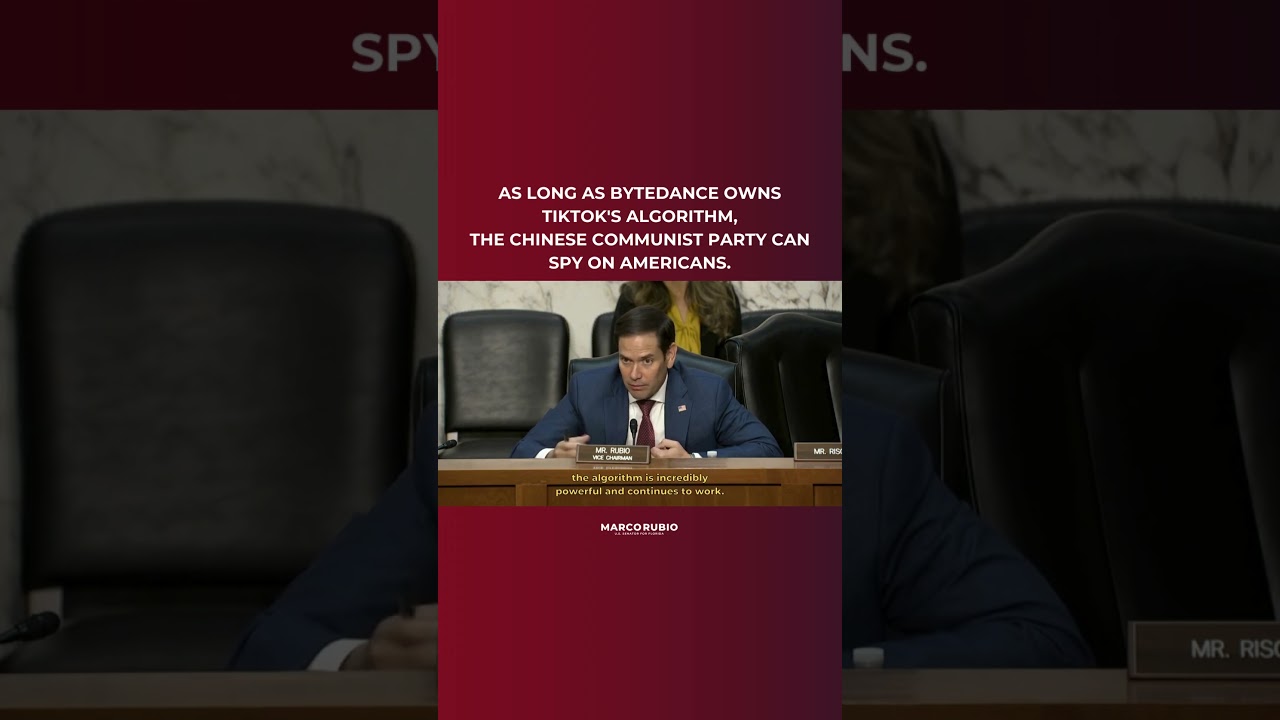 As long as ByteDance owns TikTok's algorithm, the Chinese Communist Party can spy on Americans