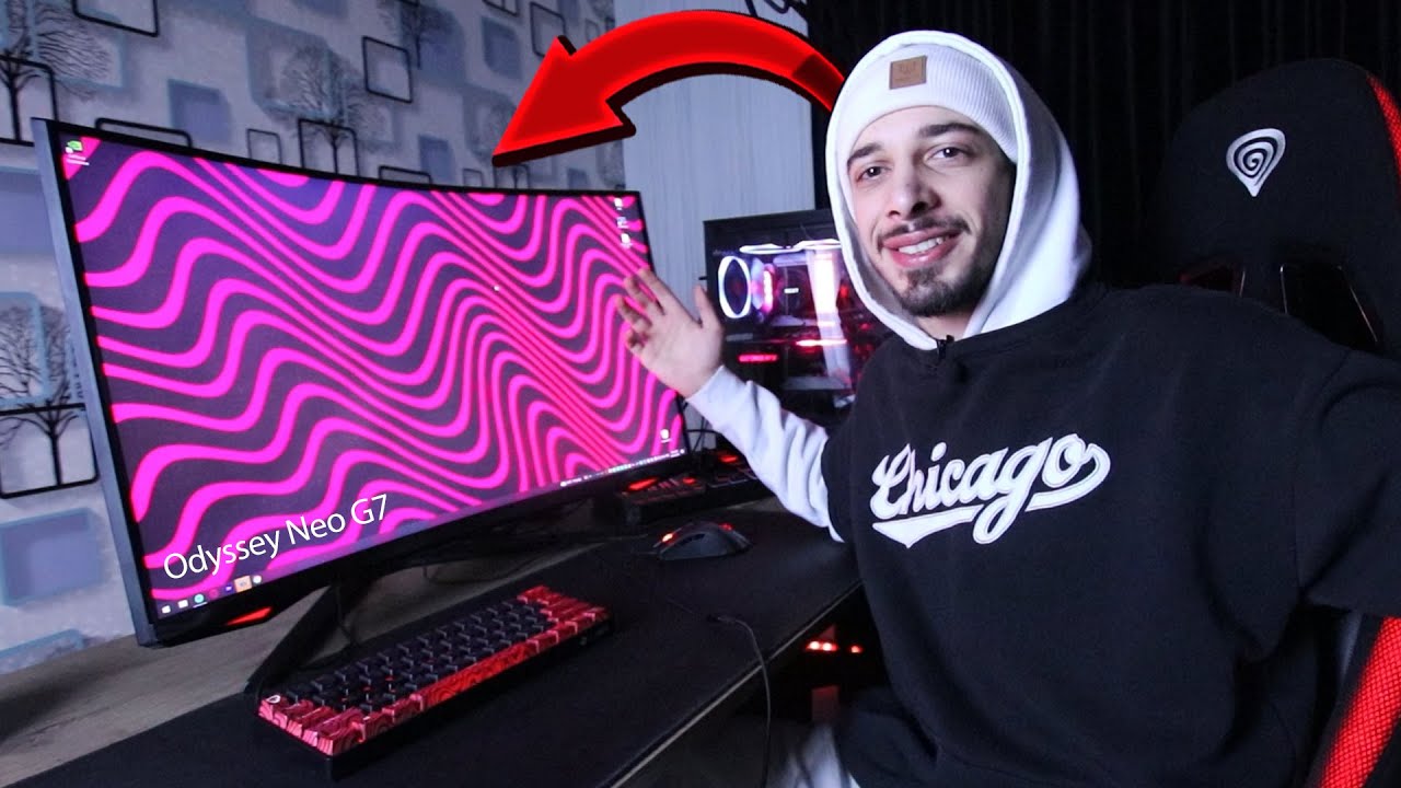 ჩემი ახალი მონიტორი!!! Odyssey Neo G7 *165Hz*