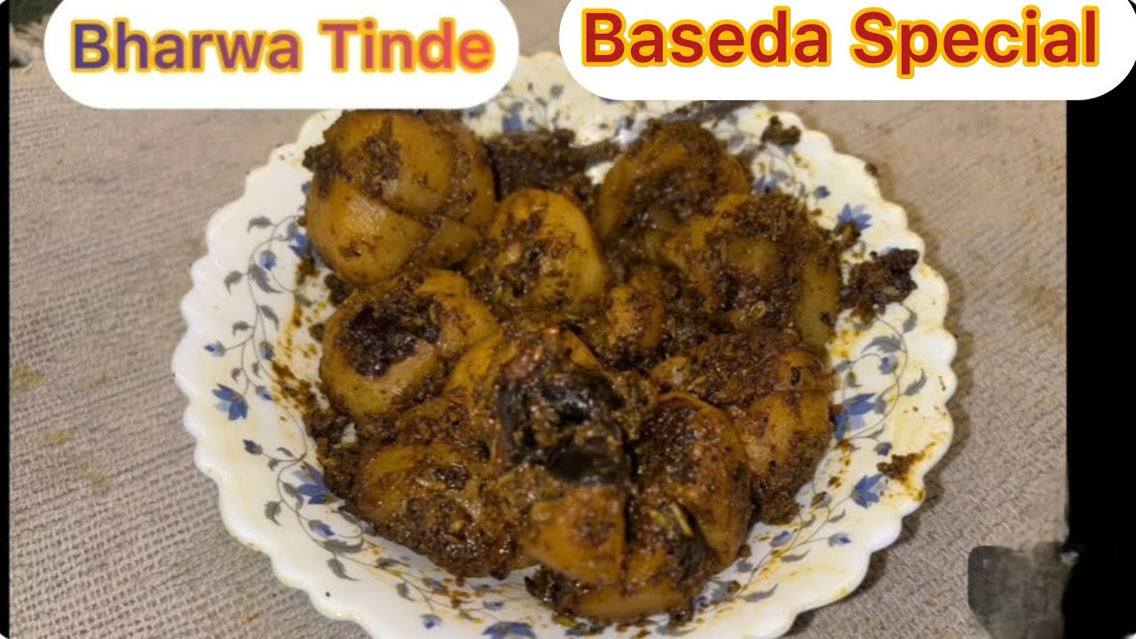 Baseda Special Bharwa Tinde #bharwa #tinde #bharwatinde #healthyrecipes #festival #masala 