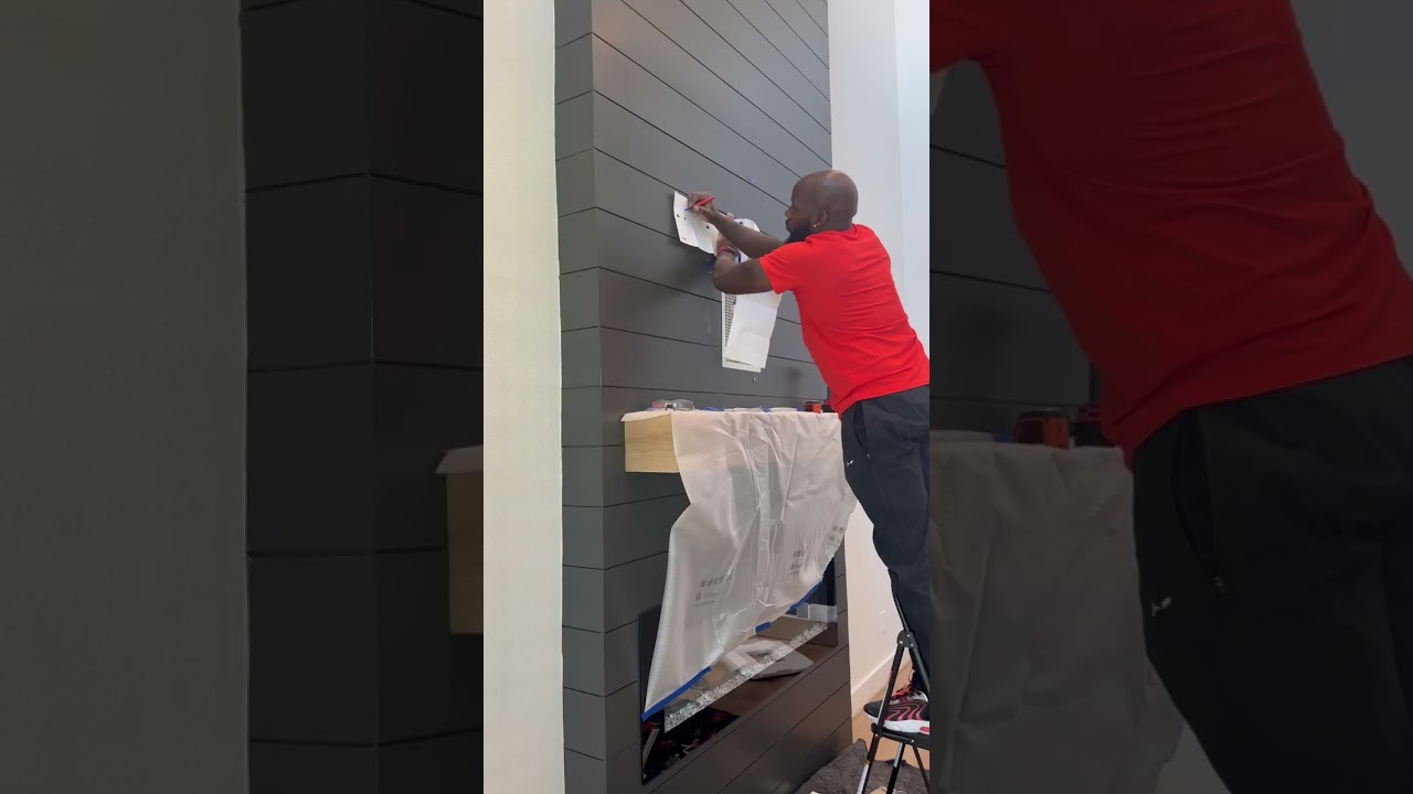 How to mount a Samsung Frame Tv above a shiplap fireplace (full version)