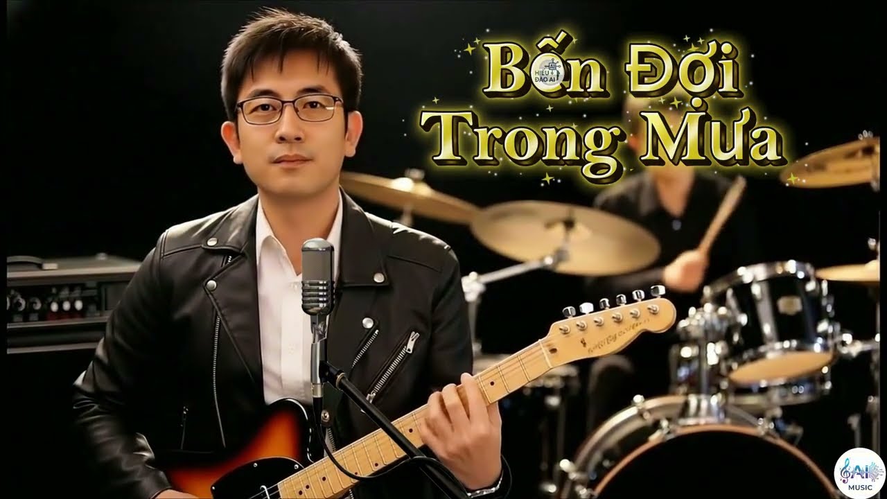 BẾN ĐỢI TRONG MƯA  | Blue Rock / Slow Rock | Hiếu Đào AI Music  | Official Audio