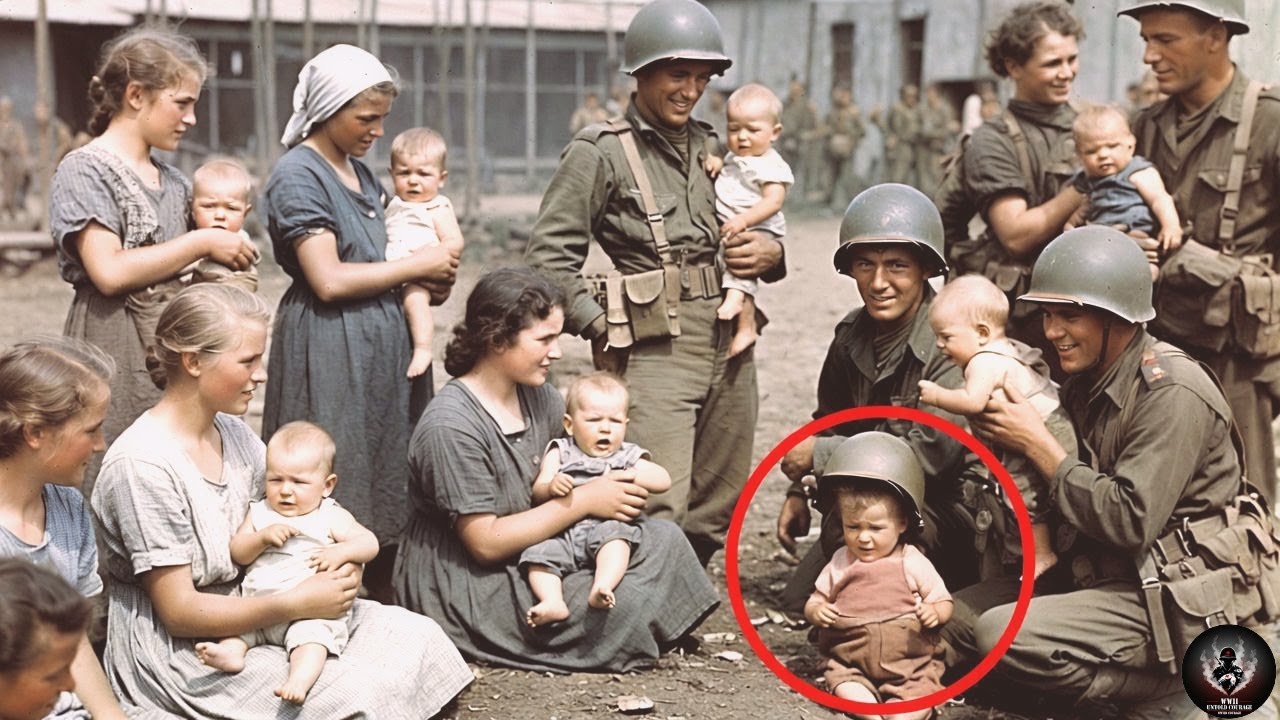 Why German POW Mothers Went Completely Silent Watching U.S. Soldiers Play With Their Babies – Shocki