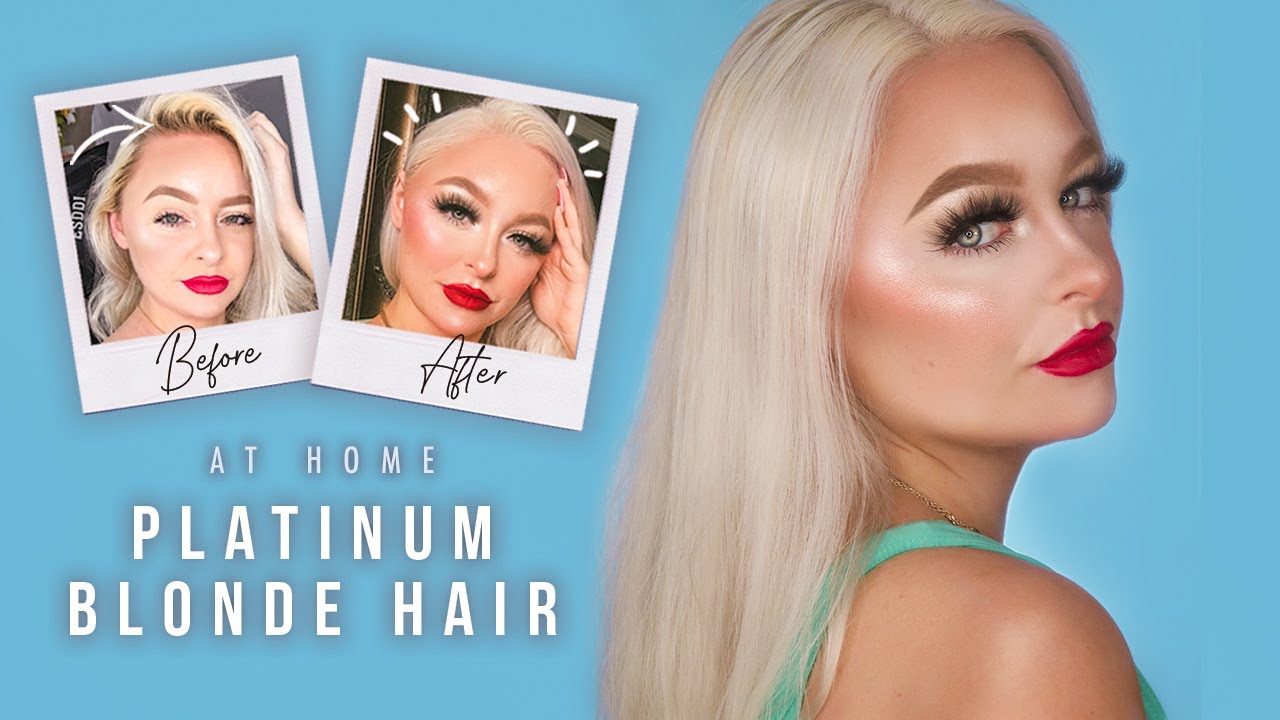 DIY PLATINUM BLONDE HAIR AT HOME *Root Touch Up* (Upkeep Tips, Detailed Walk-Thru, Etc.) | MCDREW