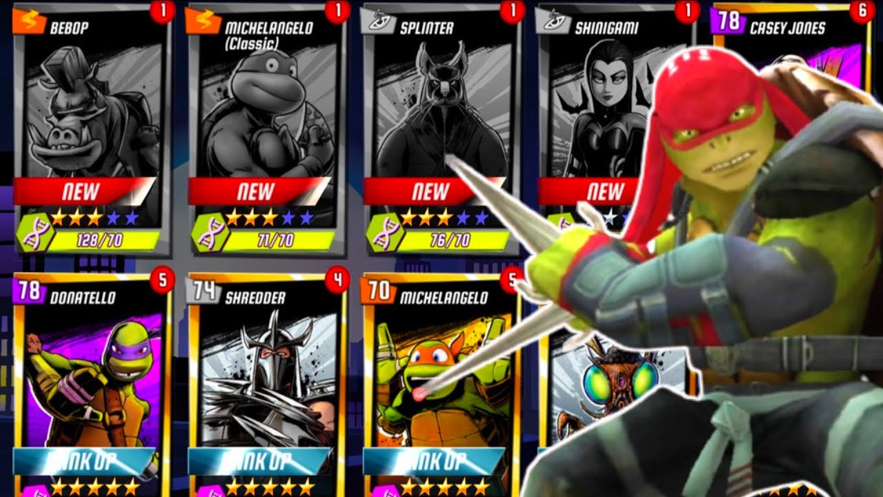 Huge Unlocking Bebop Splinter Shinigami Michelangelo: Tmnt [Teenage Mutant Ninja Turtles]Legends