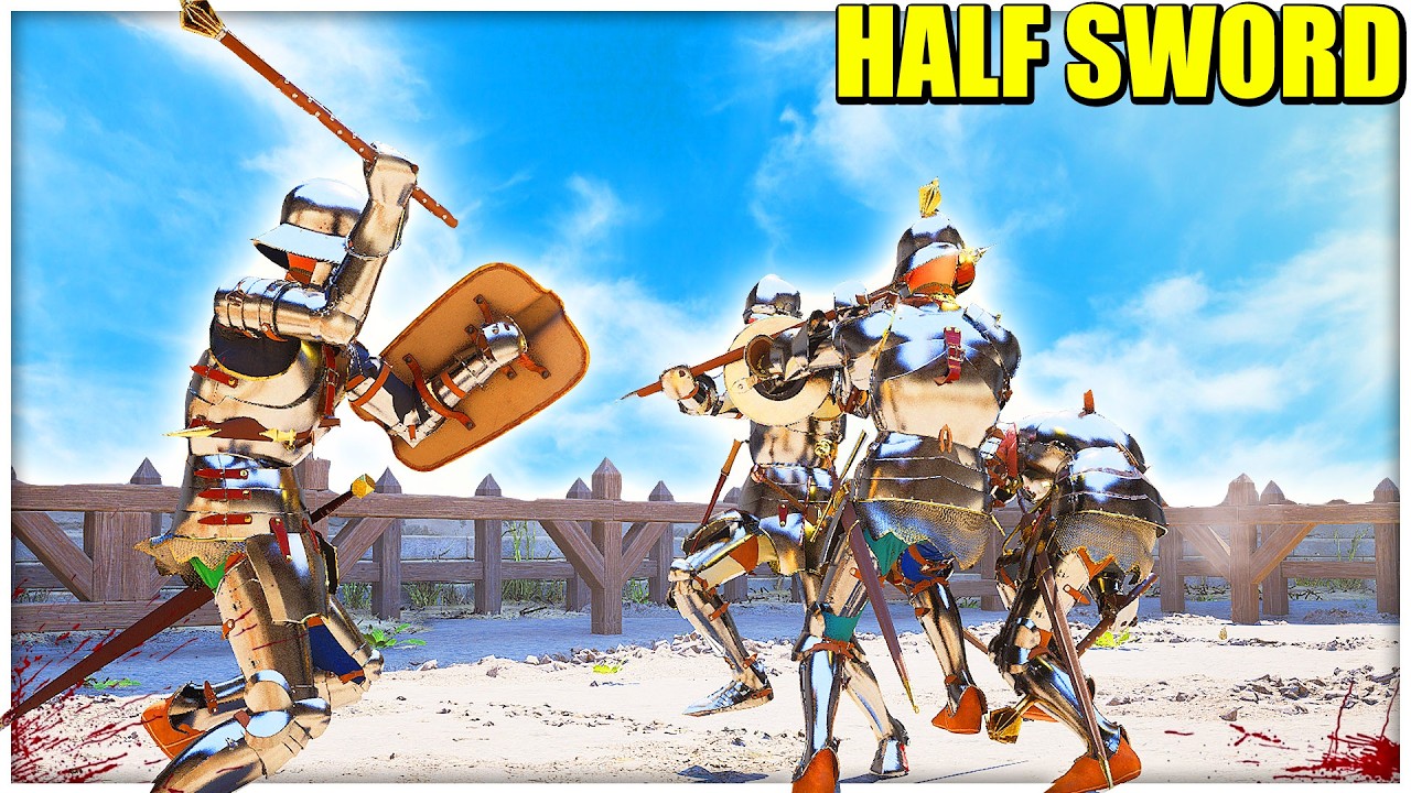 Los Combates Medievales más Sangrientos pero Cada Derrota hago Reto | HALF SWORD