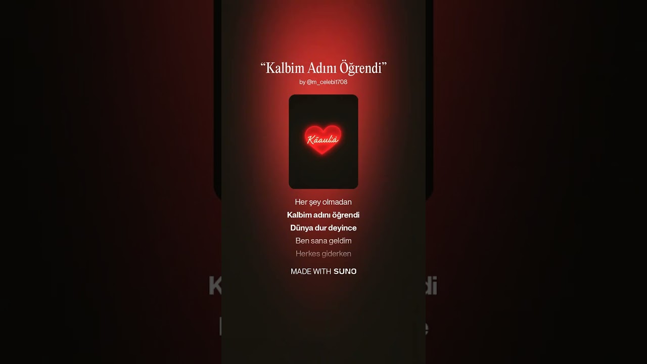 “Kalbim Adını Öğrendi”