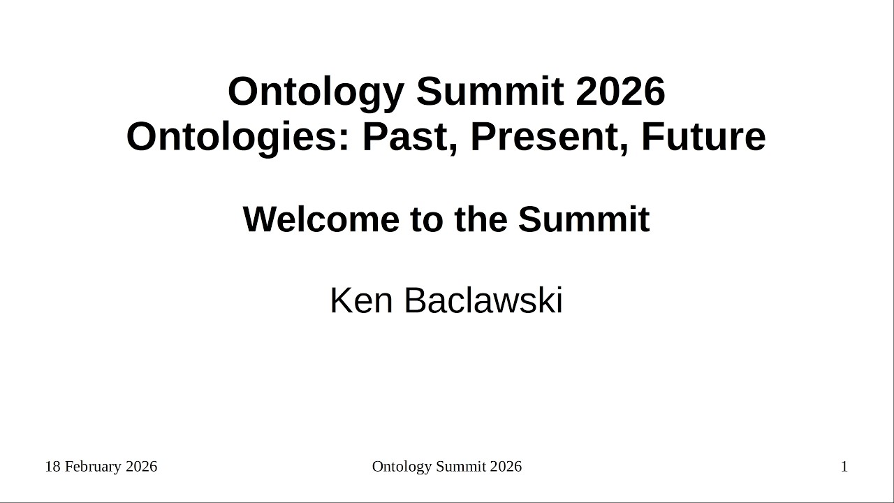 Ontology Summit 2026 Launch Session