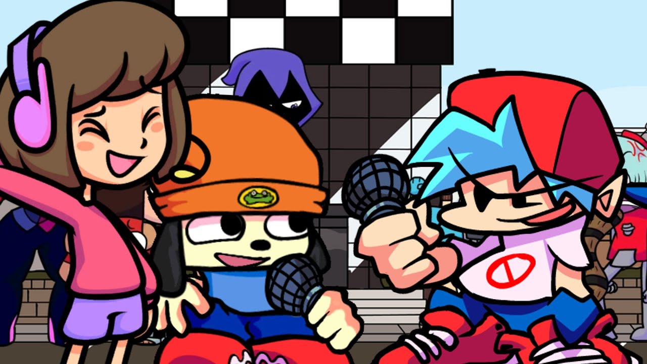 FNF Roasted But Boyfriend, Parappa And Melodii Sing It