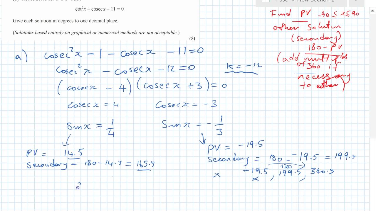 C34 Edexcel Jan 2016 part 1 qu 1, 2, 3, 4
