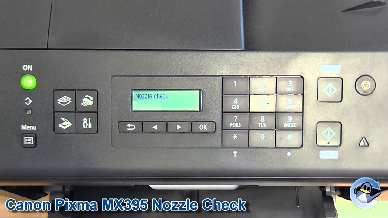 Canon Pixma MX395: How to do a Nozzle Check