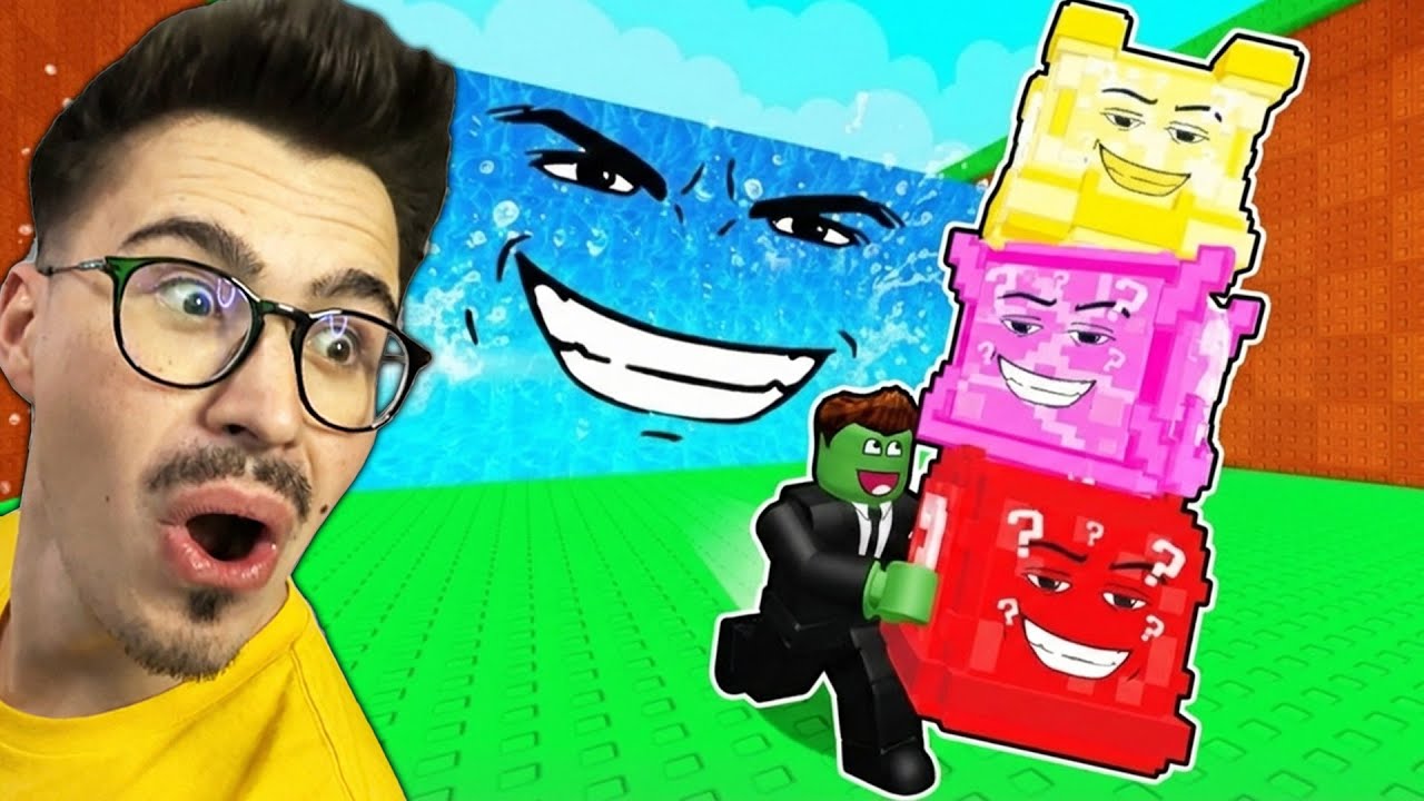 ADMIN ABUSE | *Noua Harta LUCKYBLOCK* in ESCAPE TSUNAMI FOR BRAINROTS!