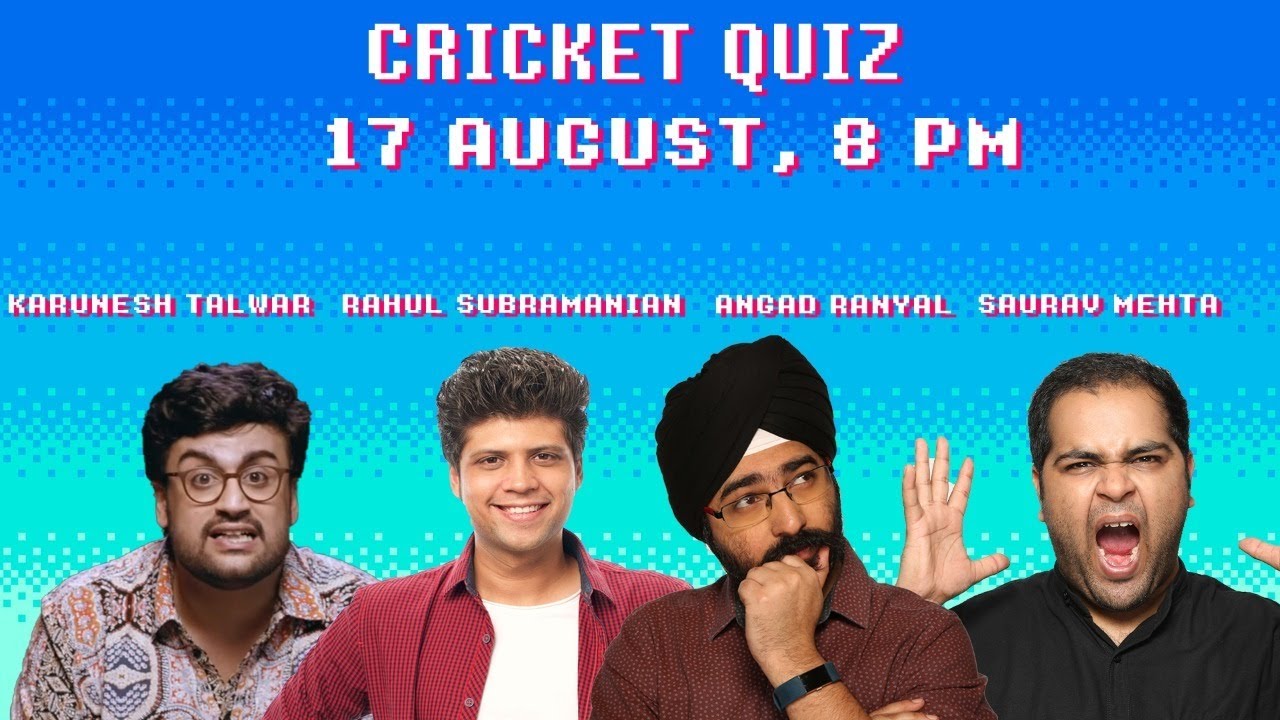 Cricket Quiz with Karunesh Talwar, Rahul Subramanian & Saurav Mehta - Fifth Edition