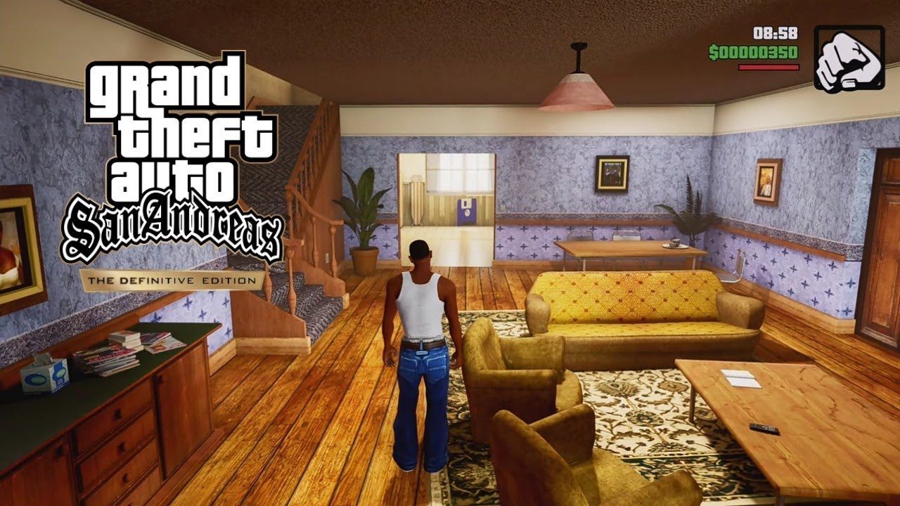 CJ House Interiors Definitive Edition For GTA SA Android