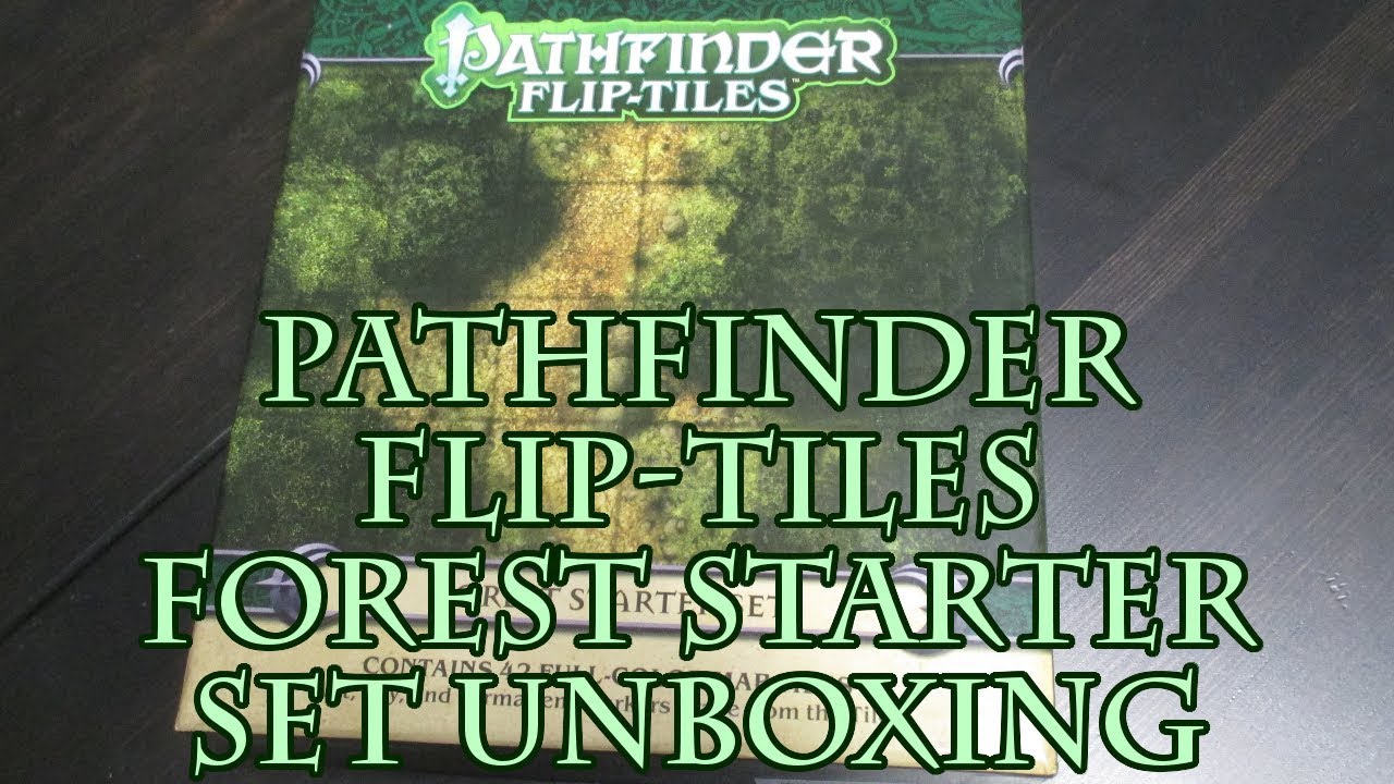 Pathfinder Flip-Tiles Forest Starter Set Unboxing