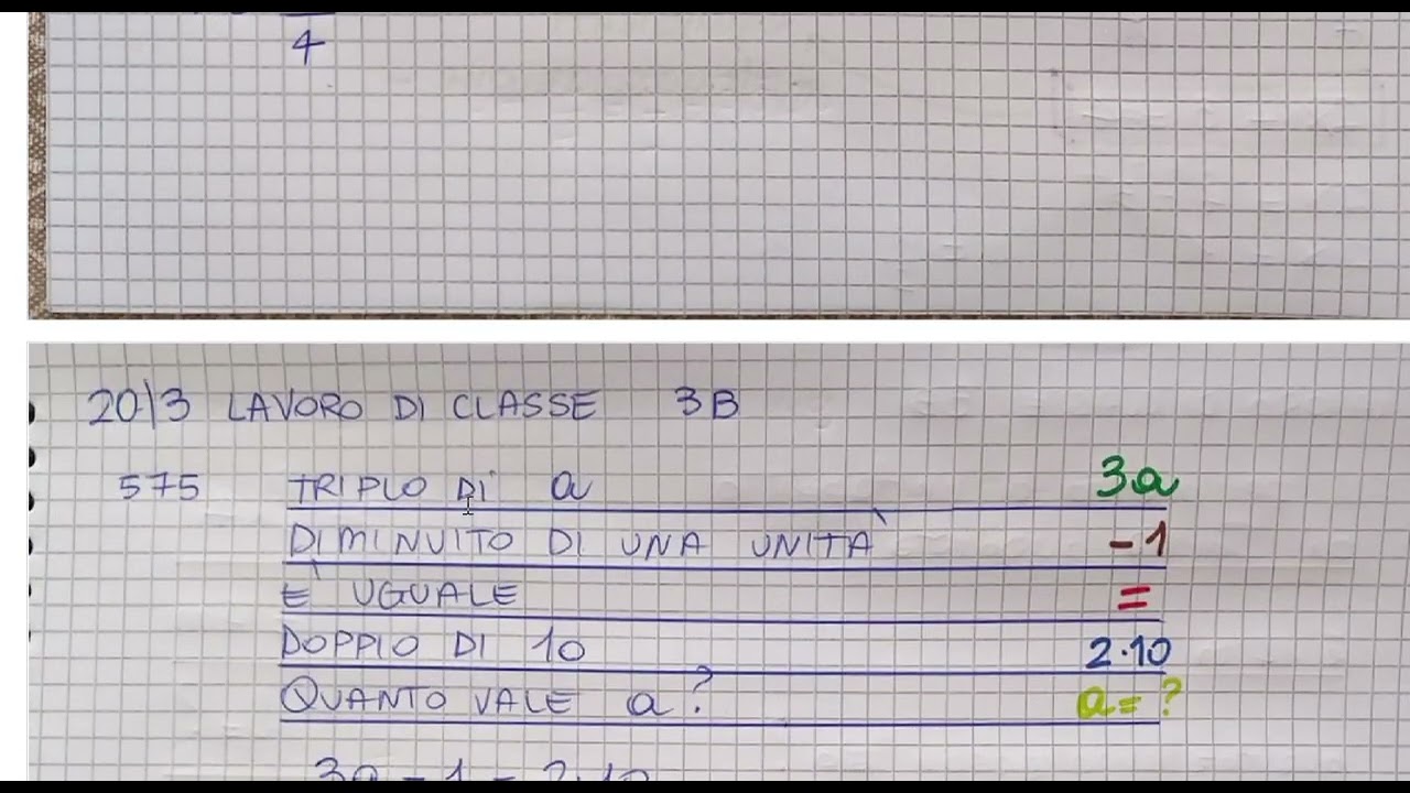 Risolvere semplici equazioni