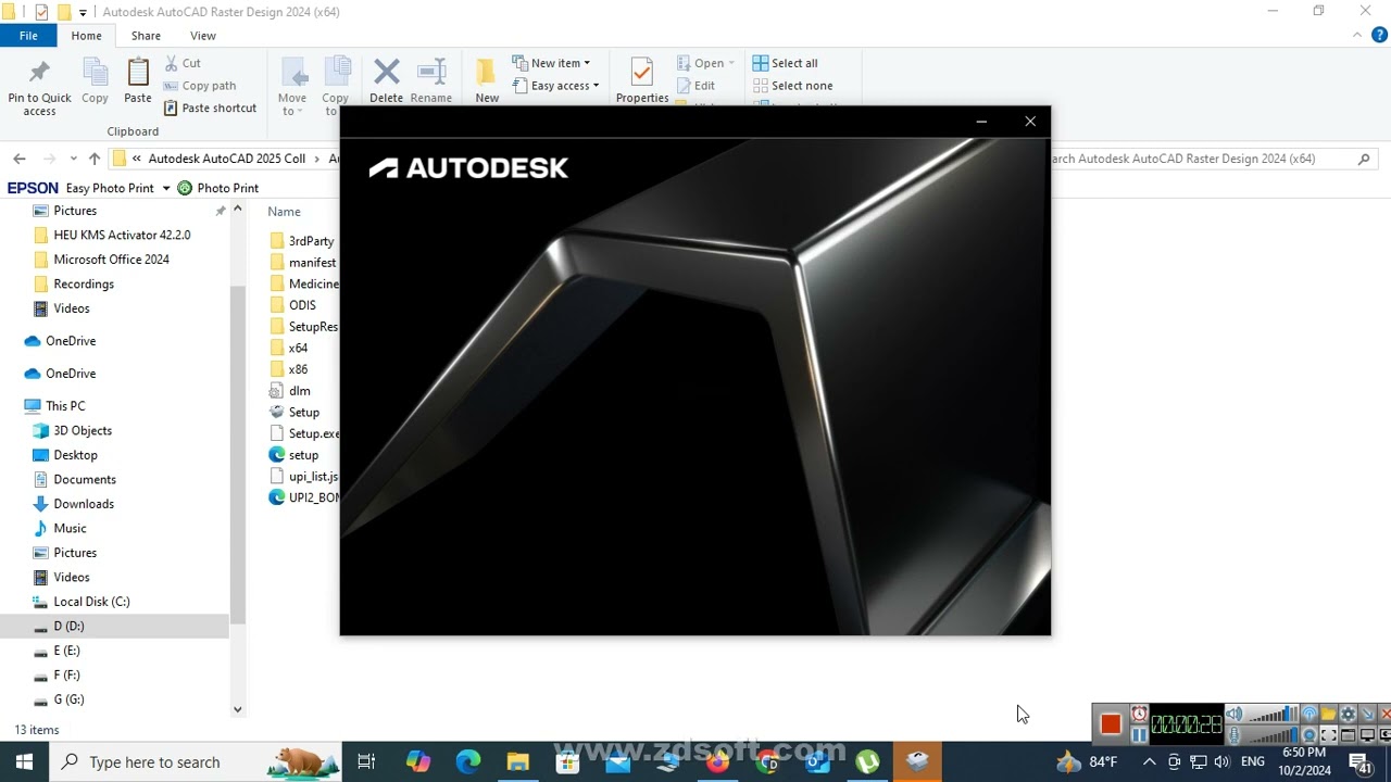 How to Install and Activate Autodesk AutoCAD Raster Design 2024