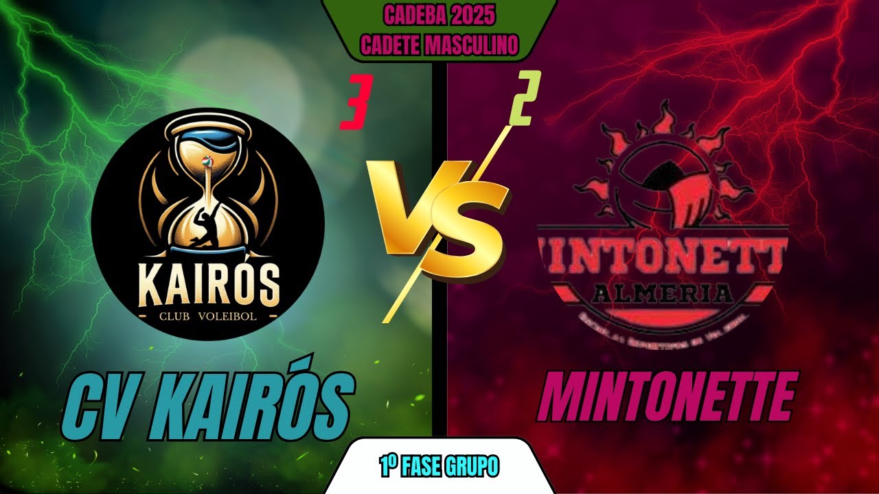 CADEBA ALEVÍN MASCULINO 2025 CV KAIRÓS vs MINTONETTE