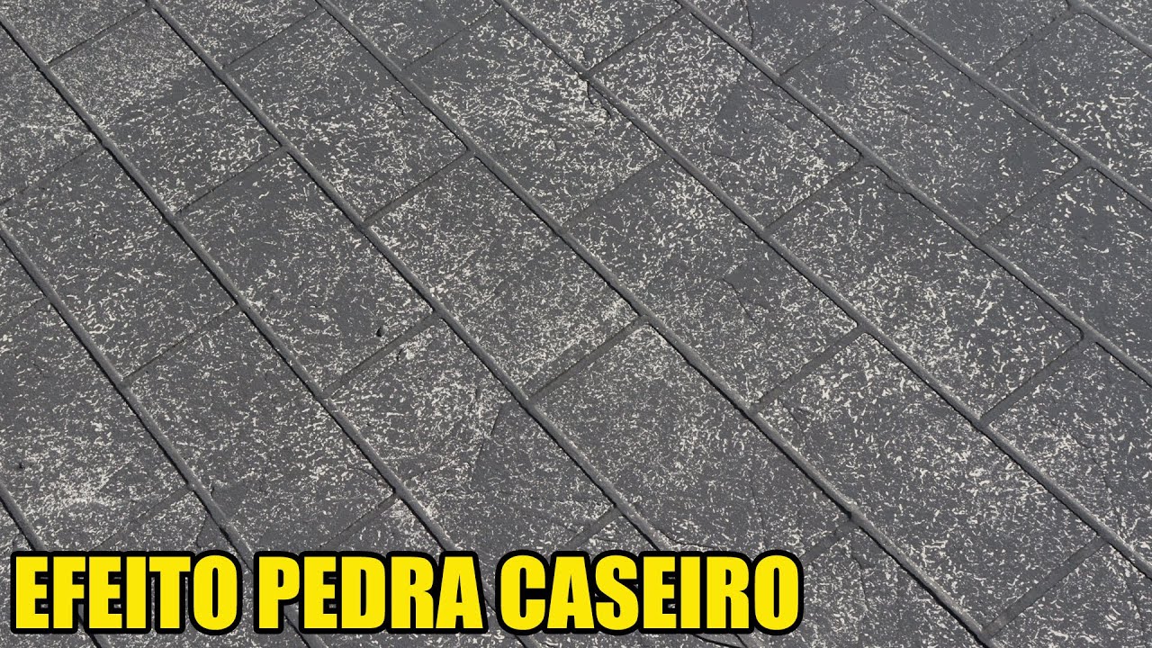 Faça o Revestimento do Seu Piso Você Mesmo com Esse EFEITO PEDRA Caseiro