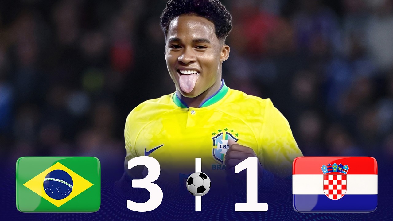 🇧🇷 Brazil vs Croatia | Endrick Changes the Game with a Penalty Won & an Assist | Friendly Match 2026