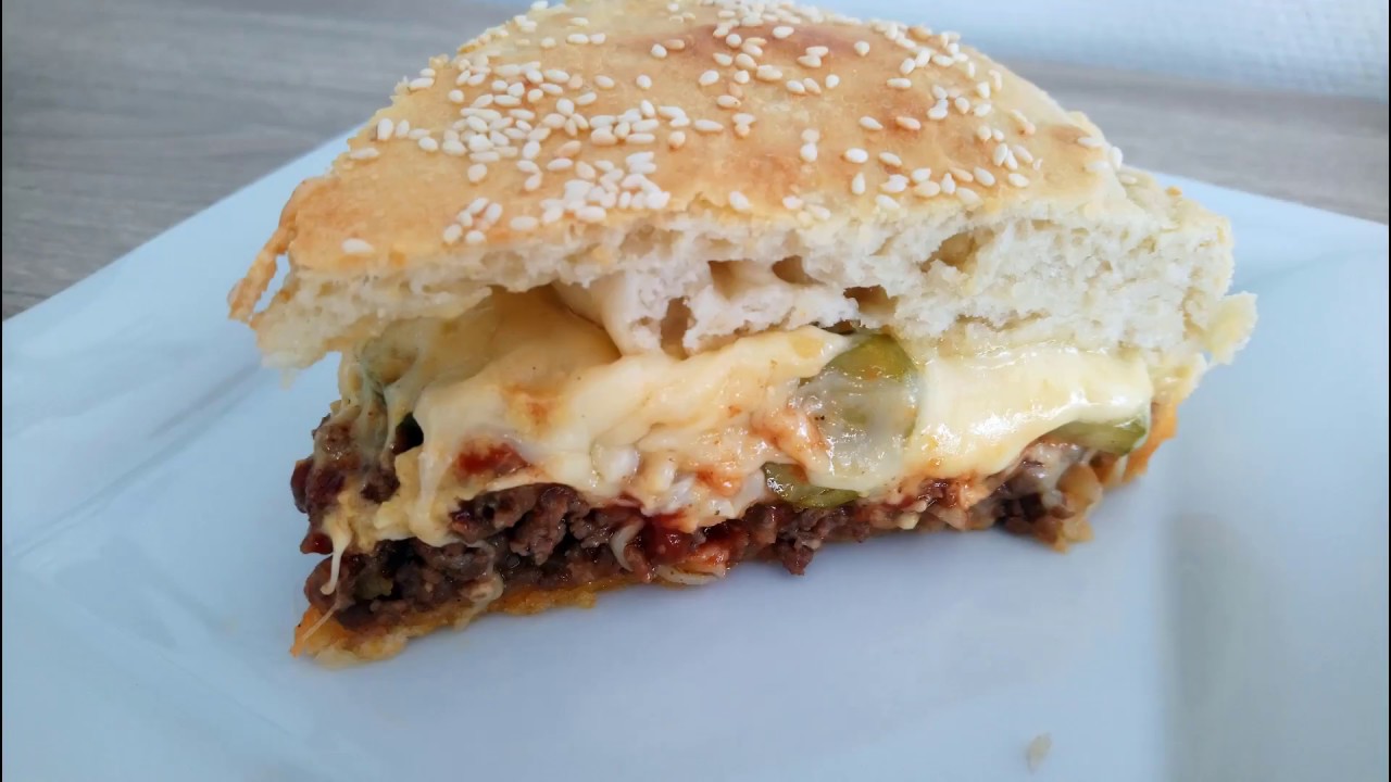 🍔 Ciasto cheeseburger z tortownicy XXL :) 🍔