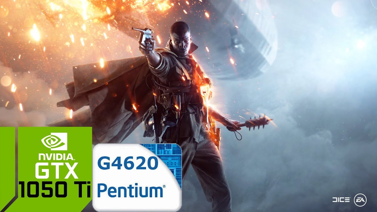 Battlefield 1 [PC] GTX 1050 Ti 4GB GDDR5 & Intel Pentium G4620 & 8 GB RAM