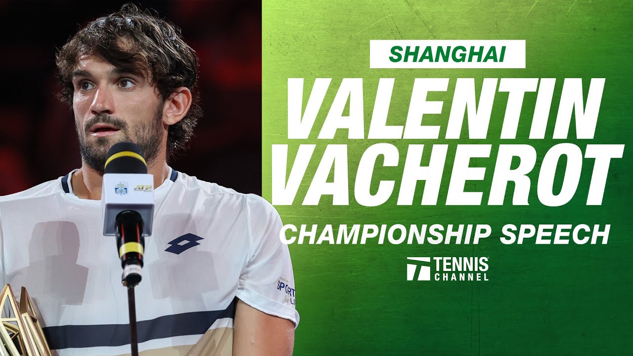 Valentin Vacherot Championship Speech | 2025 Shanghai