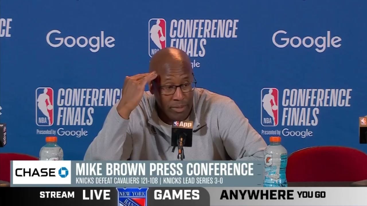 Mike Brown Postgame Interview | Knicks on verge of first NBA Finals in 27 years with Game 3 win